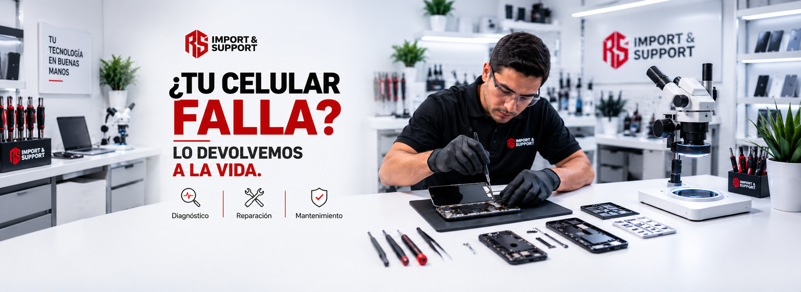 Reparación profesional de celulares
